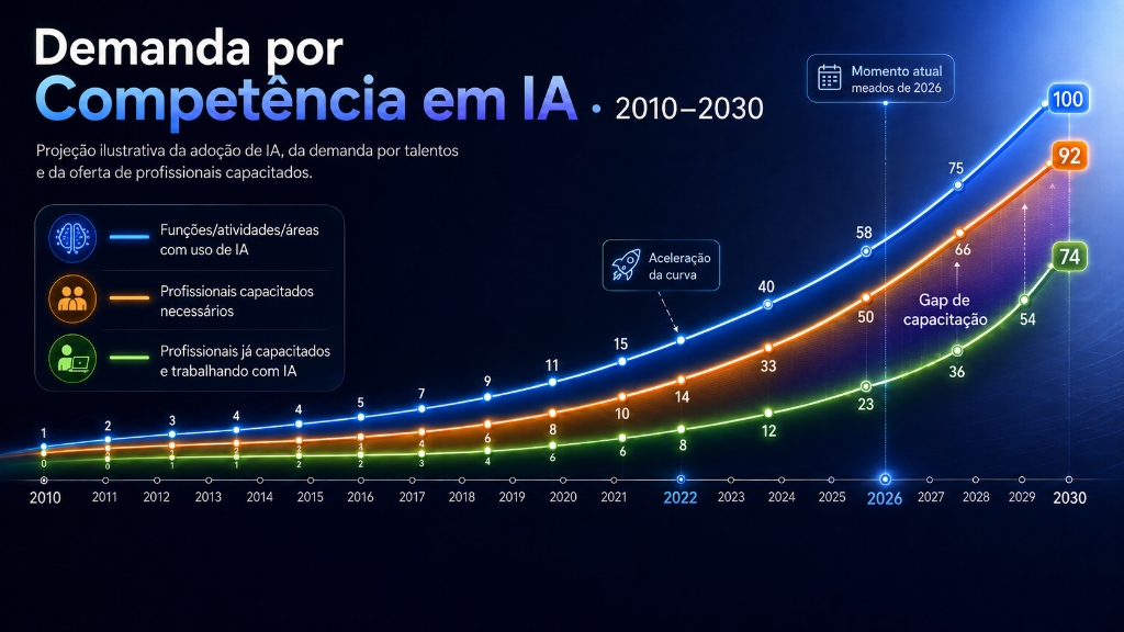 Demanda por Competência em IA - Contexto de Mercado 2010 a 2030